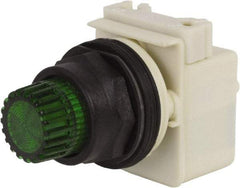 Schneider Electric - 30mm Mount Hole, Extended Straight, Pushbutton Switch Only - Green Pushbutton, Momentary (MO) - Exact Tool & Supply