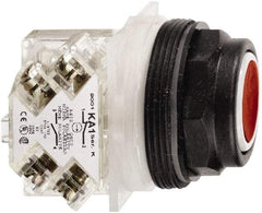 Schneider Electric - 30mm Mount Hole, Flush, Pushbutton Switch with Contact Block - Octagon, Multicolor Pushbutton, Momentary (MO) - Exact Tool & Supply