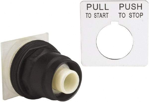 Schneider Electric - 30mm Mount Hole, Extended Straight, Pushbutton Switch Only - Maintained (MA), Momentary (MO) - Exact Tool & Supply