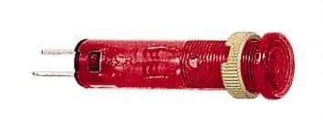 Schneider Electric - 24 V Red Lens LED Pilot Light - Quick Connect Tag Connector, 10mm Wide - Exact Tool & Supply