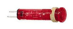 Schneider Electric - 24 V Red Lens LED Pilot Light - Quick Connect Tag Connector, 10mm Wide - Exact Tool & Supply