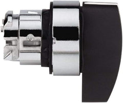 Schneider Electric - 22mm Mount Hole, 3 Position, Handle Operated, Selector Switch - Black, Momentary (MO), Nonilluminated, Shock, Vibration and Water Resistant - Exact Tool & Supply