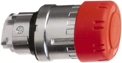 Schneider Electric - 22mm Mount Hole, Extended Mushroom Head, Pushbutton Switch Only - Round, Red Pushbutton, Maintained (MA), Momentary (MO) - Exact Tool & Supply