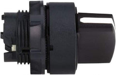 Schneider Electric - 22mm Mount Hole, 3 Position, Handle Operated, Selector Switch Only - Black, Momentary (MO), Nonilluminated, Shock, Vibration and Water Resistant - Exact Tool & Supply