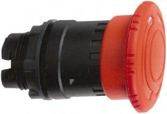 Schneider Electric - 22mm Mount Hole, Extended Mushroom Head, Pushbutton Switch Only - Round, Red Pushbutton, Maintained (MA), Momentary (MO) - Exact Tool & Supply