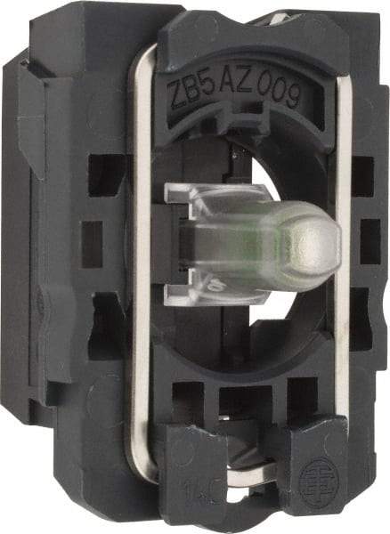Schneider Electric - 24-120 V Blue Lens LED Indicating Light - Screw Clamp Connector, Vibration Resistant - Exact Tool & Supply