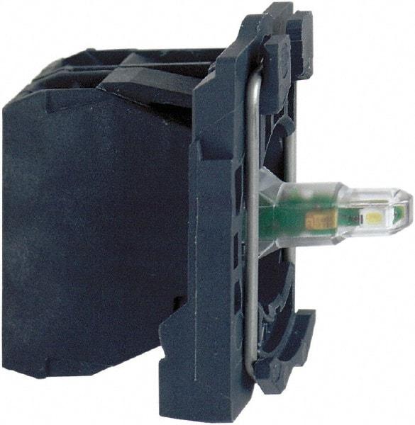 Schneider Electric - 24 V White Lens LED Indicating Light - Screw Clamp Connector, Vibration Resistant - Exact Tool & Supply