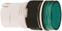 Schneider Electric - Green Lens LED Pilot Light - Round Lens, Shock Resistant, Vibration Resistant - Exact Tool & Supply