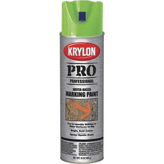 Krylon - 15 fl oz Green Marking Paint - Water Base Formula - Exact Tool & Supply