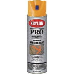 Krylon - 15 fl oz Orange Marking Paint - Water Base Formula - Exact Tool & Supply