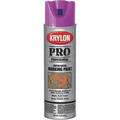 Krylon - 15 fl oz Purple Marking Paint - Water Base Formula - Exact Tool & Supply