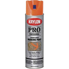 Krylon - 15 fl oz Orange Marking Paint - Solvent Base Formula - Exact Tool & Supply