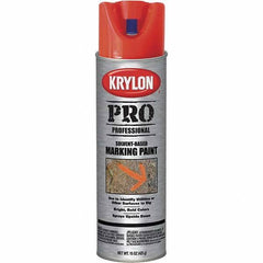 Krylon - 15 fl oz Red/Orange Marking Paint - Solvent Base Formula - Exact Tool & Supply