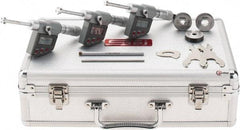 SPI - 0.275 to 0.5", IP65, Carbide Face Chrome Plated Finish, Electronic Inside Micrometer - 0.00005" Resolution, 0.00016" Accuracy, 53.5" Gage Depth - Exact Tool & Supply