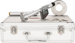 SPI - 1.6" to 2", IP65, Carbide Face Chrome Plated Finish, Electronic Inside Micrometer - 0.00005" Resolution, 0.0002" Accuracy, 97" Gage Depth - Exact Tool & Supply