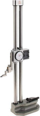 SPI - 18" Stainless Steel Dial Height Gage - 0.001" Graduation, Accurate to 0.002", Dial and Counter Display - Exact Tool & Supply