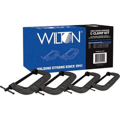 Wilton - C-Clamp & Cantilever Clamp Sets Clamp Type: Standard C-Clamp Type: Kit - Exact Tool & Supply