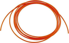 Acorn Engineering - 0.065" ID x 1/8" OD, 0.03" Wall Thickness, 10' Long, Polyethylene Tube - Orange - Exact Tool & Supply