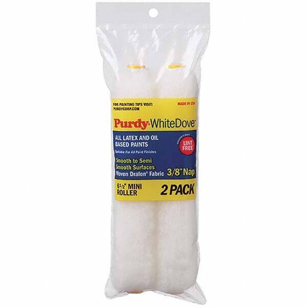 Purdy - 3/8" Nap, 6-1/2" Wide Paint Roller Cover - Smooth to Semi-Smooth Texture, Dralon - Exact Tool & Supply