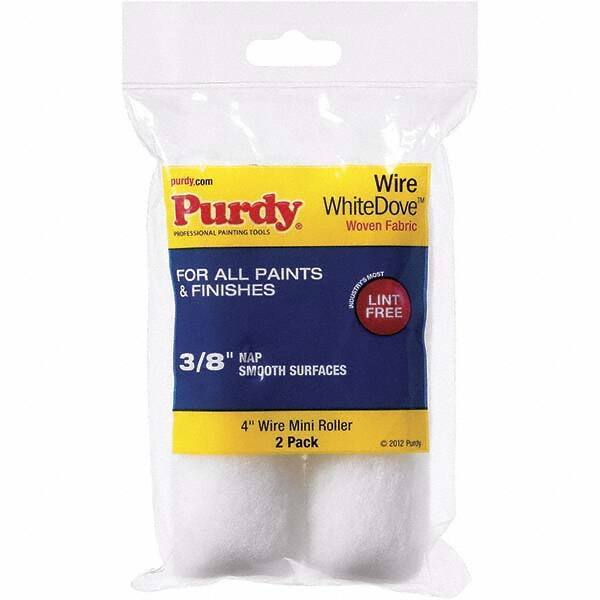 Purdy - 3/8" Nap, 4" Wide Paint Roller Cover - Smooth to Semi-Smooth Texture, Dralon - Exact Tool & Supply