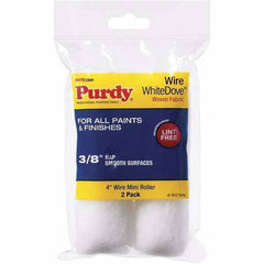Purdy - 3/8" Nap, 4" Wide Paint Roller Cover - Smooth to Semi-Smooth Texture, Dralon - Exact Tool & Supply
