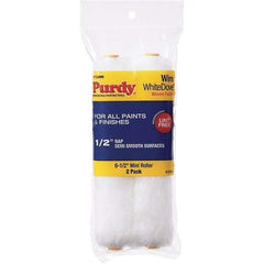 Purdy - 1/2" Nap, 6-1/2" Wide Paint Roller Cover - Smooth to Semi-Smooth Texture, Dralon - Exact Tool & Supply