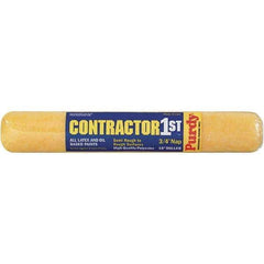 Purdy - 3/4" Nap, 18" Wide Paint Roller Cover - Smooth to Semi-Smooth Texture, Polyester - Exact Tool & Supply