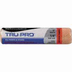 Bestt-Liebco - 1/4" Nap, 9" Wide Paint Roller Cover - Very Smooth Texture, Woven - Exact Tool & Supply