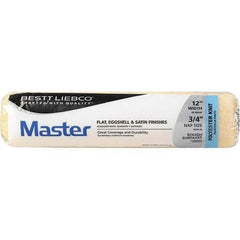 Bestt-Liebco - 3/4" Nap, 12" Wide Paint Roller Cover - Smooth Texture, Polyester - Exact Tool & Supply