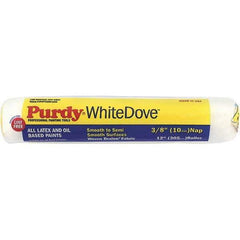 Purdy - 3/8" Nap, 12" Wide Paint Roller Cover - Smooth to Semi-Smooth Texture, Woven Dralon Fabric - Exact Tool & Supply