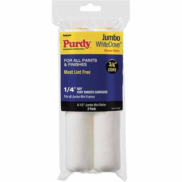 Purdy - 1/4" Nap, 6-1/2" Wide Paint Roller Cover - Smooth to Semi-Smooth Texture, Dralon - Exact Tool & Supply