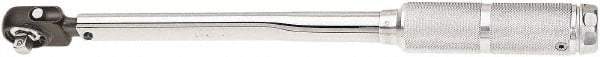 Sturtevant Richmont - 3/8" Drive Micrometer Fixed Head Torque Wrench - 15 Ft/Lb to 75 Ft/Lb Torque, 14" OAL, 1/2 Ft/Lb Graduation, Ratchet Head - Exact Tool & Supply