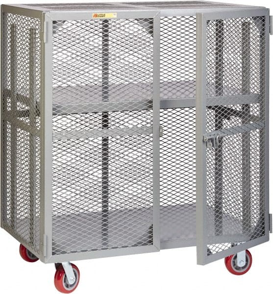 Little Giant - 2 Door, 2 Tier, Mobile Storage Locker - Exact Tool & Supply