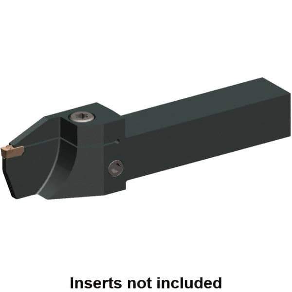 Kennametal - External Thread, 0.63" Max Depth of Cut, 2mm Min Groove Width, 6" OAL, Left Hand Indexable Grooving Cutoff Toolholder - 2 Seat Size, 1" Shank Height x 1" Shank Width, EG0200M02P02 Insert Style, EVSC-T Toolholder Style, Series Beyond Evolution - Exact Tool & Supply