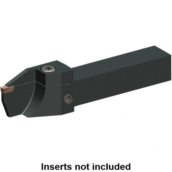 Kennametal - 16mm Max Depth, 4mm to 4mm Width, External Right Hand Indexable Grooving/Cutoff Toolholder - Exact Tool & Supply
