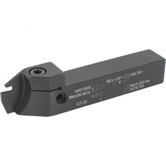 Kennametal - 16mm Max Depth, 3mm to 3mm Width, External Left Hand Indexable Grooving/Cutoff Toolholder - Exact Tool & Supply