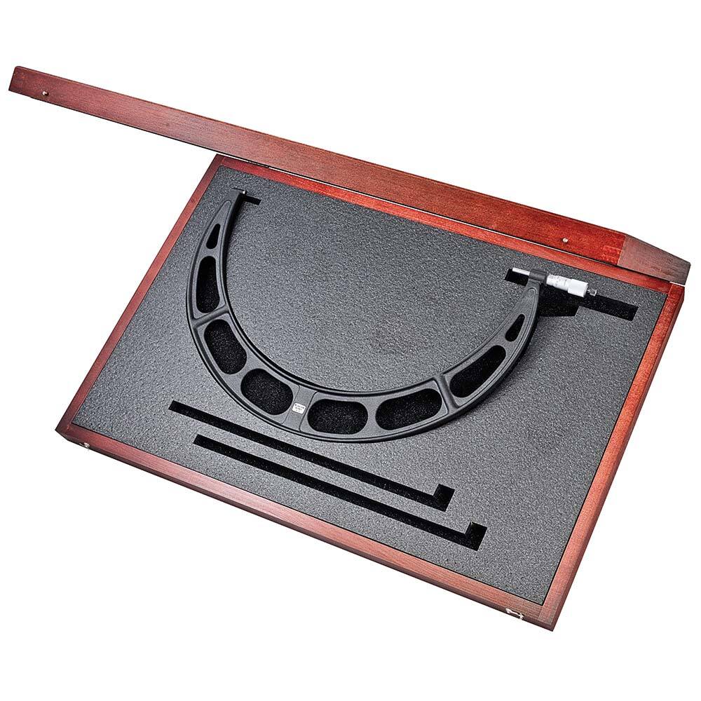 Starrett - Mechanical Outside Micrometers; Minimum Measurement (Inch): 18 ; Minimum Measurement (Decimal Inch): 18 ; Maximum Measurement (Decimal Inch): 19.0000 ; Graduation (Decimal Inch): 0.001 ; Features: Starrett Satin Chrome Finish - No Glare - Exact Tool & Supply