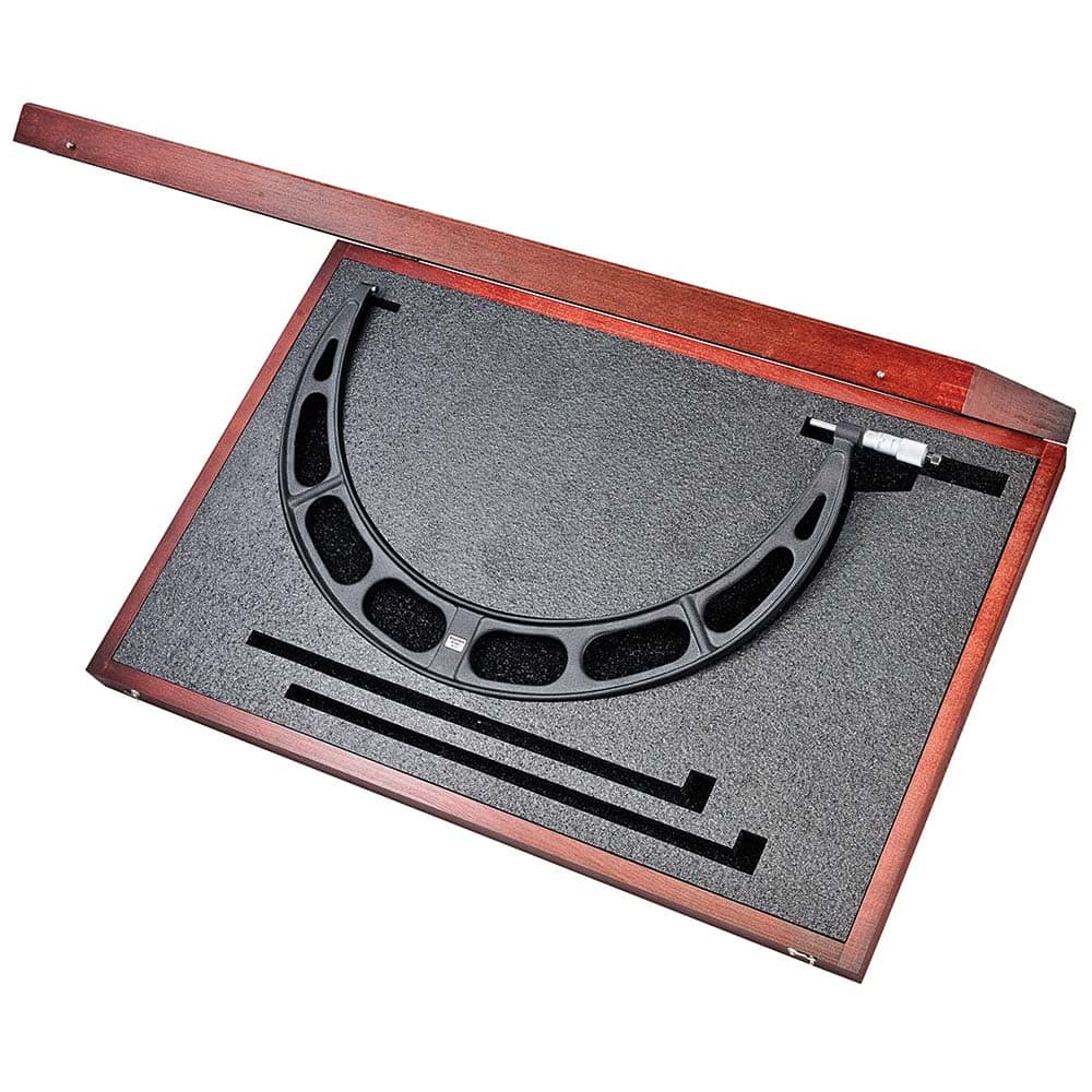 Starrett - Mechanical Outside Micrometers; Minimum Measurement (Inch): 19 ; Minimum Measurement (Decimal Inch): 19 ; Maximum Measurement (Decimal Inch): 20 ; Graduation (Decimal Inch): 0.001 ; Features: Starrett Satin Chrome Finish - No Glare - Exact Tool & Supply