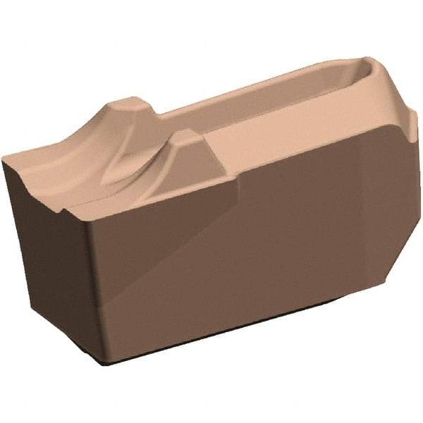Kennametal - EC-U3 CR KCU25 Grade, 0.118" Cutting Width, Carbide Cutoff Insert - 0° Neutral Lead Angle, 0.008" Cnr Rad, AlTiN Coated, Single End - Exact Tool & Supply