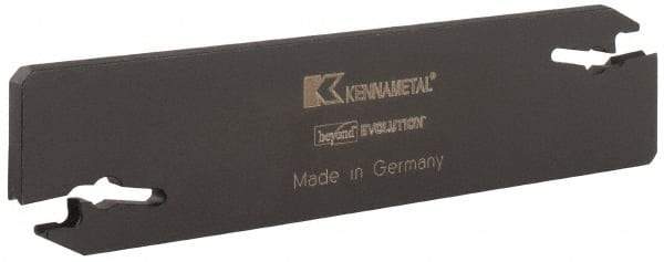 Kennametal - 1.022" Blade Height, 0.158" Blade Width, 4.341" OAL, Neutral Cut, Double End Indexable Cut-Off Blade - EVBS Blade, Beyond Evolution Series - Exact Tool & Supply