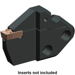 Kennametal - System Size 65, Left Hand Cut, 1.024" Max Depth of Cut, 0.315" Max Width of Cut, Modular Cutoff Cutting Unit Head - A2, A3, A4 Insert Style, 2.347" Head Length, 0.354" Center to Cutting Edge, Series Beyond Evolution - Exact Tool & Supply