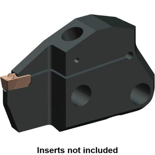 Kennametal - System Size 50, Left Hand Cut, 0.472" Max Depth of Cut, 0.118" Max Width of Cut, Modular Cutoff Cutting Unit Head - A2, A3, A4 Insert Style, 1.88" Head Length, 0.41" Center to Cutting Edge, Series Beyond Evolution - Exact Tool & Supply