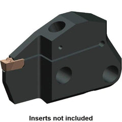 Kennametal - System Size 50, Left Hand Cut, 0.63" Max Depth of Cut, 0.118" Max Width of Cut, Modular Cutoff Cutting Unit Head - A2, A3, A4 Insert Style, 2.037" Head Length, 0.41" Center to Cutting Edge, Series Beyond Evolution - Exact Tool & Supply