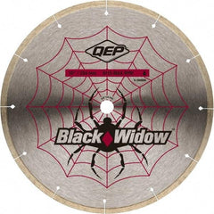 QEP - 10" Diam, 5/8" Arbor Hole Diam, Wet & Dry Cut Saw Blade - Diamond-Tipped, Smooth Action, Standard Round Arbor - Exact Tool & Supply