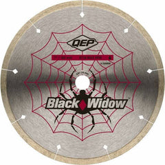 QEP - 7" Diam, 5/8" Arbor Hole Diam, Wet & Dry Cut Saw Blade - Diamond-Tipped, Smooth Action, Standard Round Arbor - Exact Tool & Supply