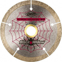 QEP - 4" Diam, 5/8" Arbor Hole Diam, Wet & Dry Cut Saw Blade - Diamond-Tipped, Smooth Action, Standard Round Arbor - Exact Tool & Supply