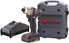 Ingersoll-Rand - 1/4" Drive 20 Volt Pistol Grip Cordless Impact Wrench & Ratchet - 1,900 RPM, 2,800 BPM, 160 Ft/Lb Torque, 1 Lithium-Ion Battery Included - Exact Tool & Supply