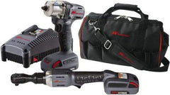 Ingersoll-Rand - 20 Volt Cordless Tool Combination Kit - Includes 3/8" Ratchet & 3/8" Square Drive Impact Wrench, Lithium-Ion Battery Included - Exact Tool & Supply