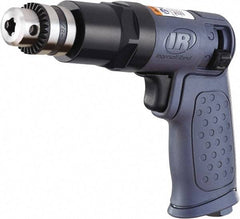 Ingersoll-Rand - 1/4" Reversible Keyed Chuck - Pistol Grip Handle, 1,875 RPM, 16.2 CFM, 0.25 hp, 90 psi - Exact Tool & Supply