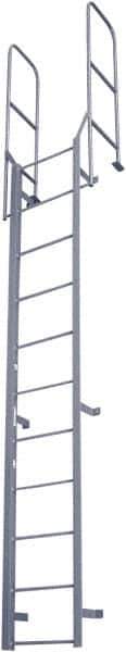 Cotterman - 164" 11 Step Fixed Ladder - Dock Ladder, 300 Lb Capacity, 27" Base Width x 18" Base Depth - Exact Tool & Supply